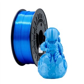 Filamento PLA SILK 3D - Diâmetro 1,75 mm - Bobina de 1 kg - Cor azul