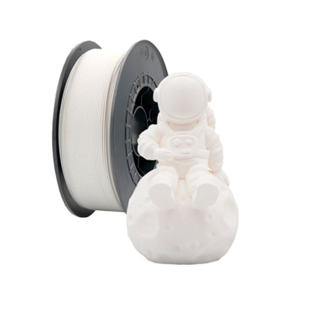 Filamento PLA 3D - Diâmetro 2,85 mm - Bobina de 2,5 kg - Cor branca
