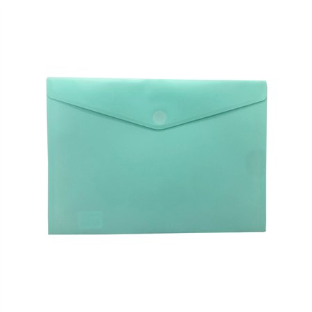 Bolsa 355x240mm A4 Envelope Fecho Velcro Menta Mate Pastel