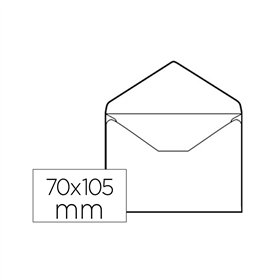 Envelopes 070x105mm A7 s/Janela s/Cola 080g Branco 100un