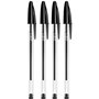 Esferográfica BIC Cristal Ball Point Preto 1mm 4un