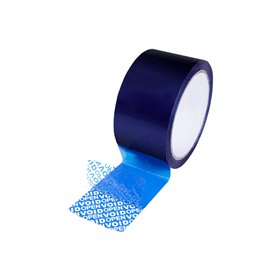 Fita Adesiva Segurança 33mmx35m Azul Confidencial