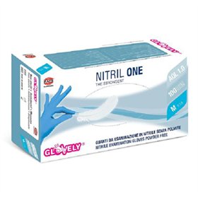 Luvas Nitrilo Tamanho M s/Pó Azul 100un