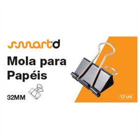 Molas para Papeis 32mm SmartD Cx 12un