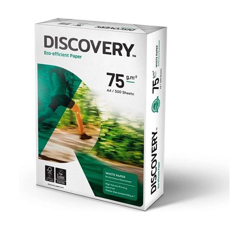 Papel 075gr Fotocopia A4 Discovery by Navigator 5x500 Folhas