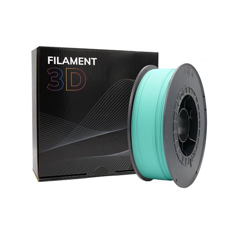 Filamento 3D PLA, Diâmetro 1.75mm, Bobina 1kg, Verde Pastel - Compatível