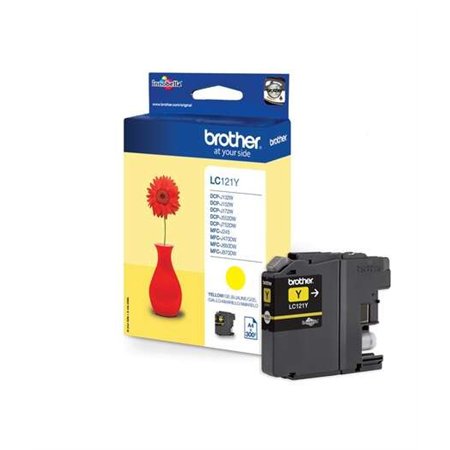 Tinteiro original Brother LC121 Amarelo - LC121YBP