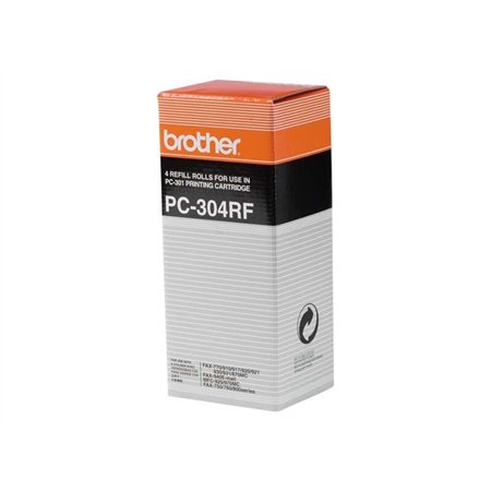 Brother PC304RF Pack de 4 rolos de transferência térmica originais