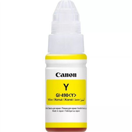 Garrafa original Canon GI490 amarelo - GI490Y/0666C001