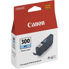 Tinteiro original Canon PFI300 Cyan Photo - 4197C001/PFI300PC