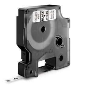 Etiquetas original Dymo D1 para etiquetadora - Texto preto em fundo branco - 6 mm x 7 m de largura - S0720780