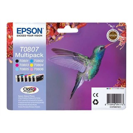 Epson T0807 Pack de 6 Tinteiros originais - C13T08074011