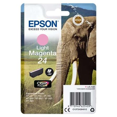 Tinteiro original Epson T2426 (24) Magenta Light - C13T24264012
