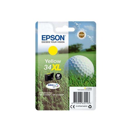 Tinteiro original amarelo Epson T3474 (34XL) - C13T34744010