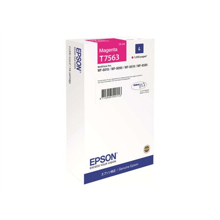 Tinteiro original Epson T7563 Magenta - C13T756340/C13T75634N