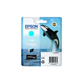 Tinteiro original Epson T7602 Ciano - C13T76024010