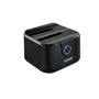 Dock Tooq Tqds-802B 2Xsata 2.5"/3.5" USB 3.0, Clone Otb Preto