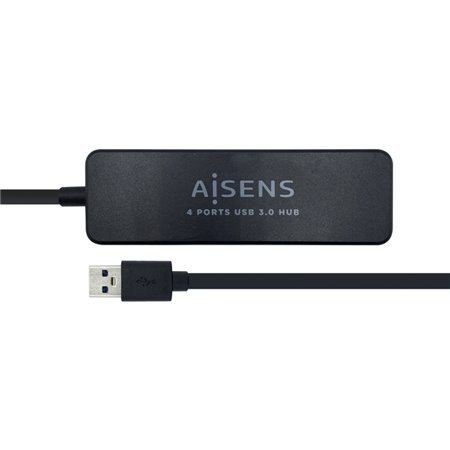 Aisens USB 3.0 Hub Tipo A M-4Xtipo Ah Preto 30Cm