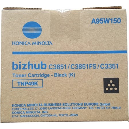 Toner original preto Konica Minolta TNP49 - TNP49K/A95W150