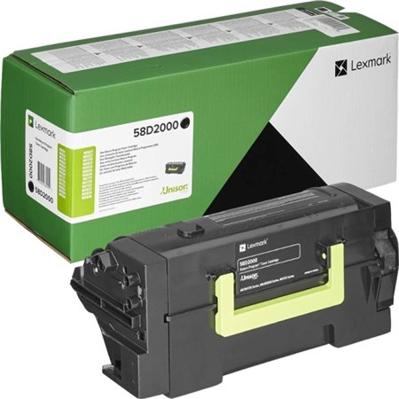 Lexmark MS725/MS821/MS822/MS823/MS825/MS826/MX721/MX722/MX822/MX826 Toner preto original - 58D2000