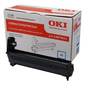 Tambor original OKI C5850/C5950/MC560 ciano - 43870023 (tambor)
