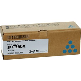 Toner original Ricoh Aficio SP-C361 ciano - 408251/SPC360X
