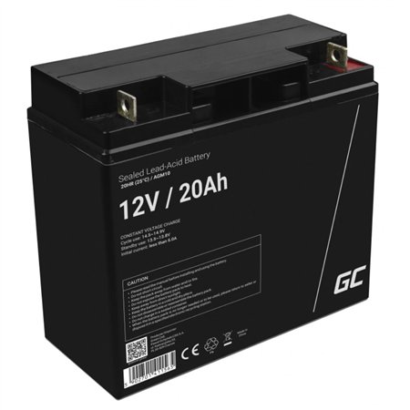 Bateria Chumbo Gel AGM 12V 20A GREEN CELL