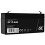 Bateria Chumbo Gel AGM 6V 3.4A GREEN CELL
