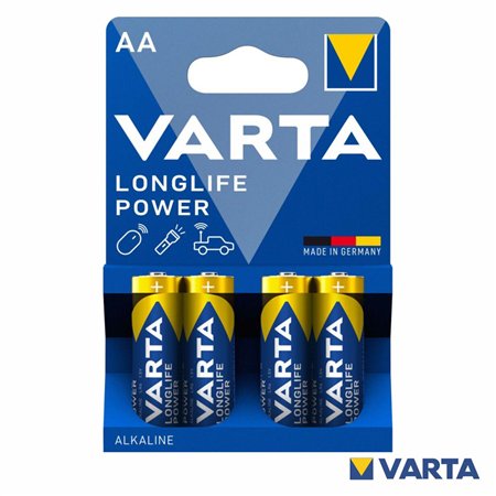 Pilha Alcalina AA 1.5V 4x Longlife Power VARTA