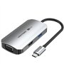 Dock USB Tipo-C Vention TQAHB, 1xHDMI, 1xUSB, 1xVGA, 1xUSB Tipo-C PD, Cinza