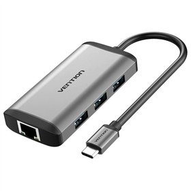 Dock USB Tipo-C Vention CNCHB, 1xHDMI, 3xUSB, 1xUSB Tipo-C PD, 1xRJ45, Cinza