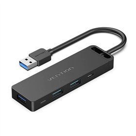 Docking USB 3.0 Vention CHVBB/ 3xUSB/ 1xMicroUSB PD/ 1xLeitor de Cartões/ Preto