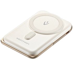 Powerbank 10000mAh Vention FHNW0, 20W, Wireless, Branca