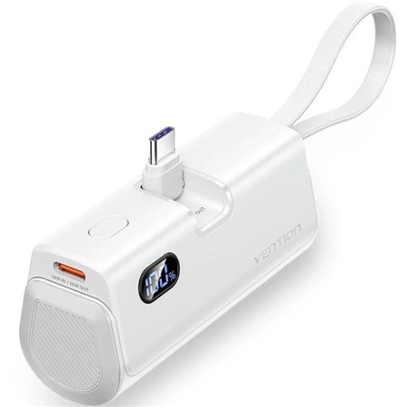 Powerbank 4800mAh Vention FHQW0, 22.5W, Branca