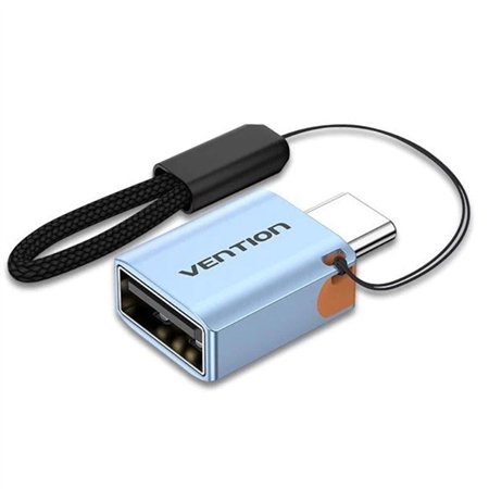 Adaptador OTG USB 3.1 Vention CUBH0, USB Tipo-C Macho - USB Fêmea, Azul