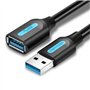 Extensão USB 3.0 Vention CBHBJ, USB Macho - USB Fêmea, 5m, Preto