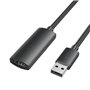 Extensão USB 2.0 Vention CBKBJ, USB Macho - USB Fêmea, 480Mbps, 5m, Preto