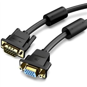 Extensão SVGA Vention DAGBI, VGA Macho - VGA Fêmea, 3m, Preto