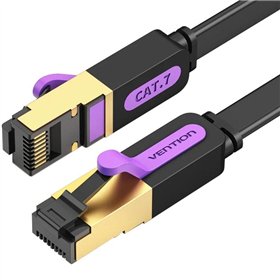 Cabo de Rede RJ45 STP Vention ICABI Cat.7, 3m, Preto