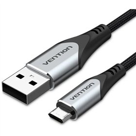 Cabo USB 2.0 Vention COCHD, USB Macho - MicroUSB Macho, 480Mbps, 50cm, Preto