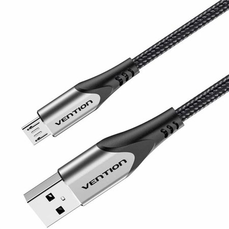 Cabo USB 2.0 Vention COAHH, microUSB Macho - USB Macho, Até 60W, 480Mbps, 2m, Cinza