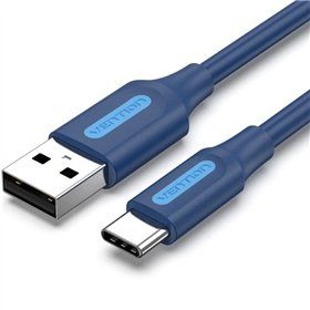 Cabo USB 2.0 Tipo-C Vention COKLF, USB Tipo-C Macho - USB Macho, Até 60W, 480Mbps, 1m, Azul