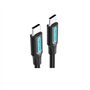 Cabo USB 2.0 Tipo-C Vention COSBH, USB Tipo-C Macho - USB Tipo-C Macho, Até 60W, 480Mbps, 2m, Preto