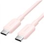 Cabo USB 2.0 Tipo-C 3A Vention TRCPH, USB Tipo-C Macho - USB Tipo-C Macho, Até 60W, 480Mbps, 2m, Rosa