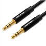 Cabo Stereo Vention BAKBF, Jack 3.5 Macho - Jack 3.5 Macho, 1m, Preto