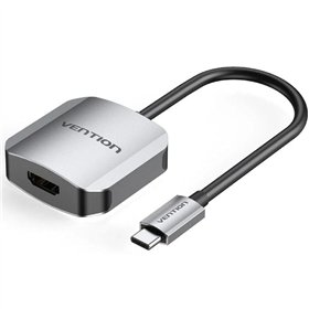 Conversor Vention TDEHB, USB Tipo-C Macho - HDMI Fêmea, 15cm, Plata