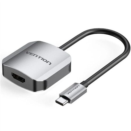 Conversor Vention TDEHB, USB Tipo-C Macho - HDMI Fêmea, 15cm, Plata