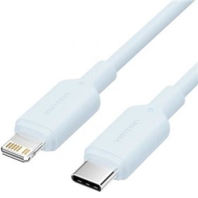 Cabo USB 2.0 Tipo-C Lightning Vention LAKSF, USB Tipo-C Macho - Lightning Macho, Até 27W, 480Mbps, 1m, Azul