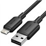 Cabo USB 2.0 Lightning Vention LAMBH, USB Macho - Lightning Macho, 480Mbps, 2m, Preto