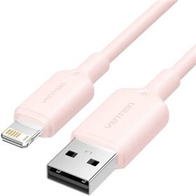 Cabo USB 2.0 Lightning Vention LAMPH, USB Macho - Lightning Macho, 480Mbps, 2m, Rosa